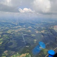 Flugwegposition um 11:53:21: Aufgenommen in der Nähe von Gemeinde Natternbach, Österreich in 1983 Meter